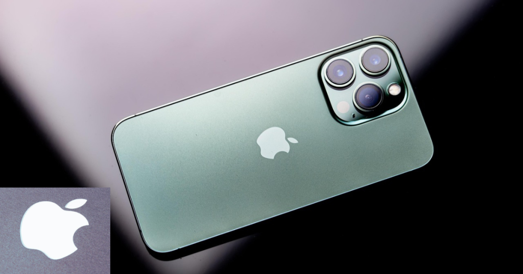 iphone verde na mesa