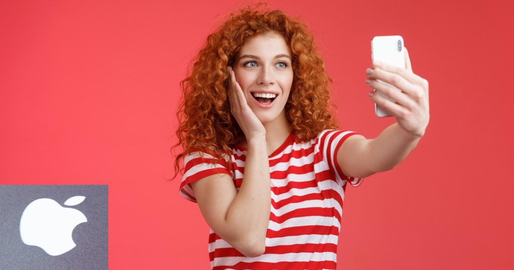 batendo selfie com Iphone